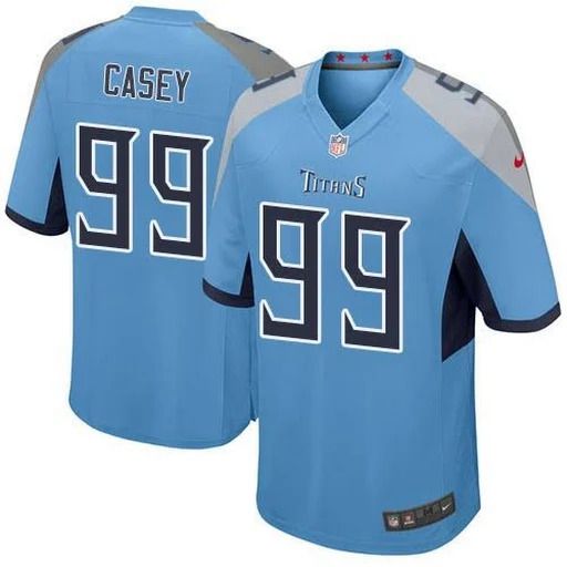 Men Tennessee Titans #99 Jurrell Casey Nike Light Blue Game NFL Jersey